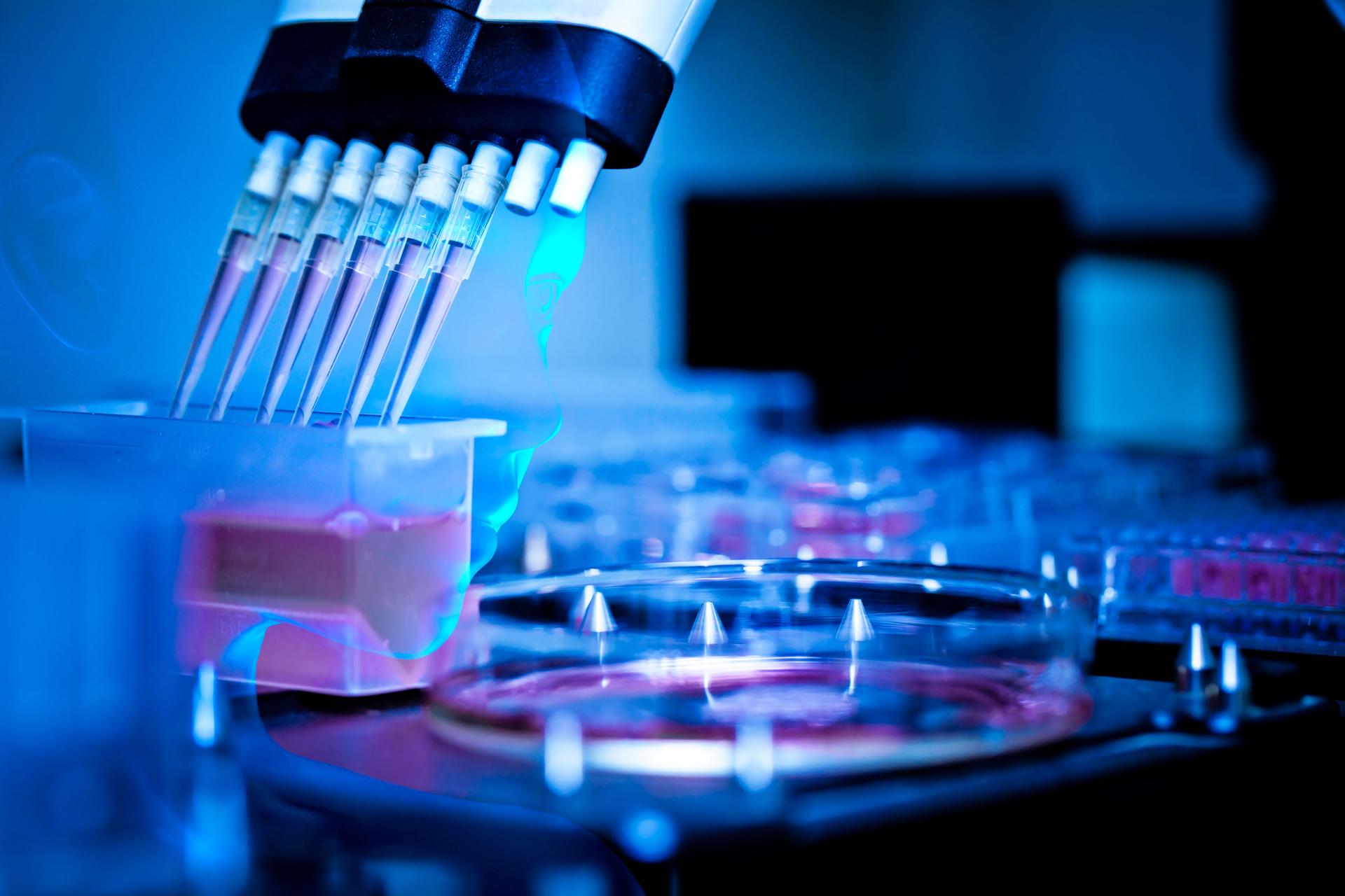 Ai Laboratory equipment working for sterilization